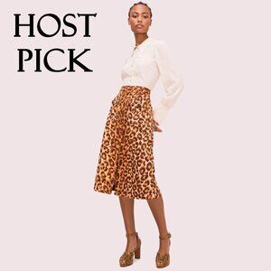 NWT Kate Spade animal print A-line midi skirt, 4
